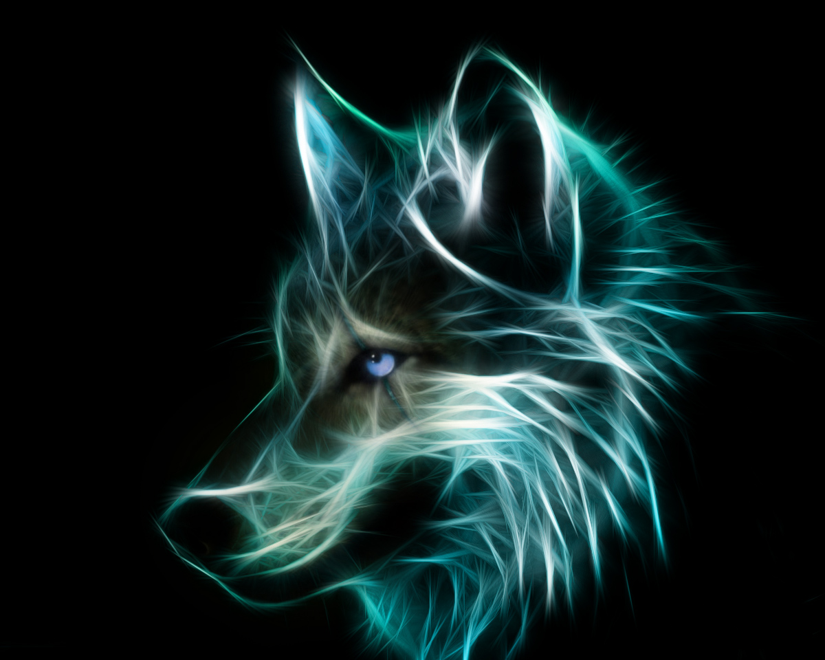 Awesome Wolf Background