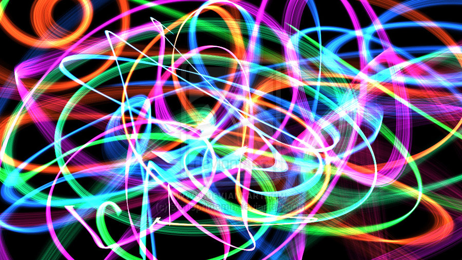 Rave Background Neon By