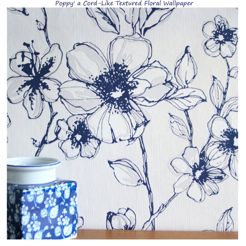 Buy Navy Blue Floral Wallpaper 3D Dark Gorgeous Wallpaper Luxury Online  in India  Etsy