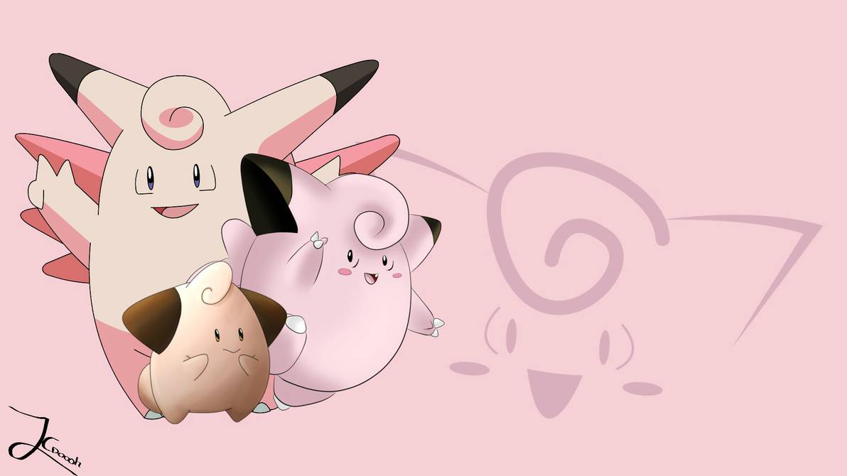 Clefairy Evolution Background Wallpaper By Jaceymon