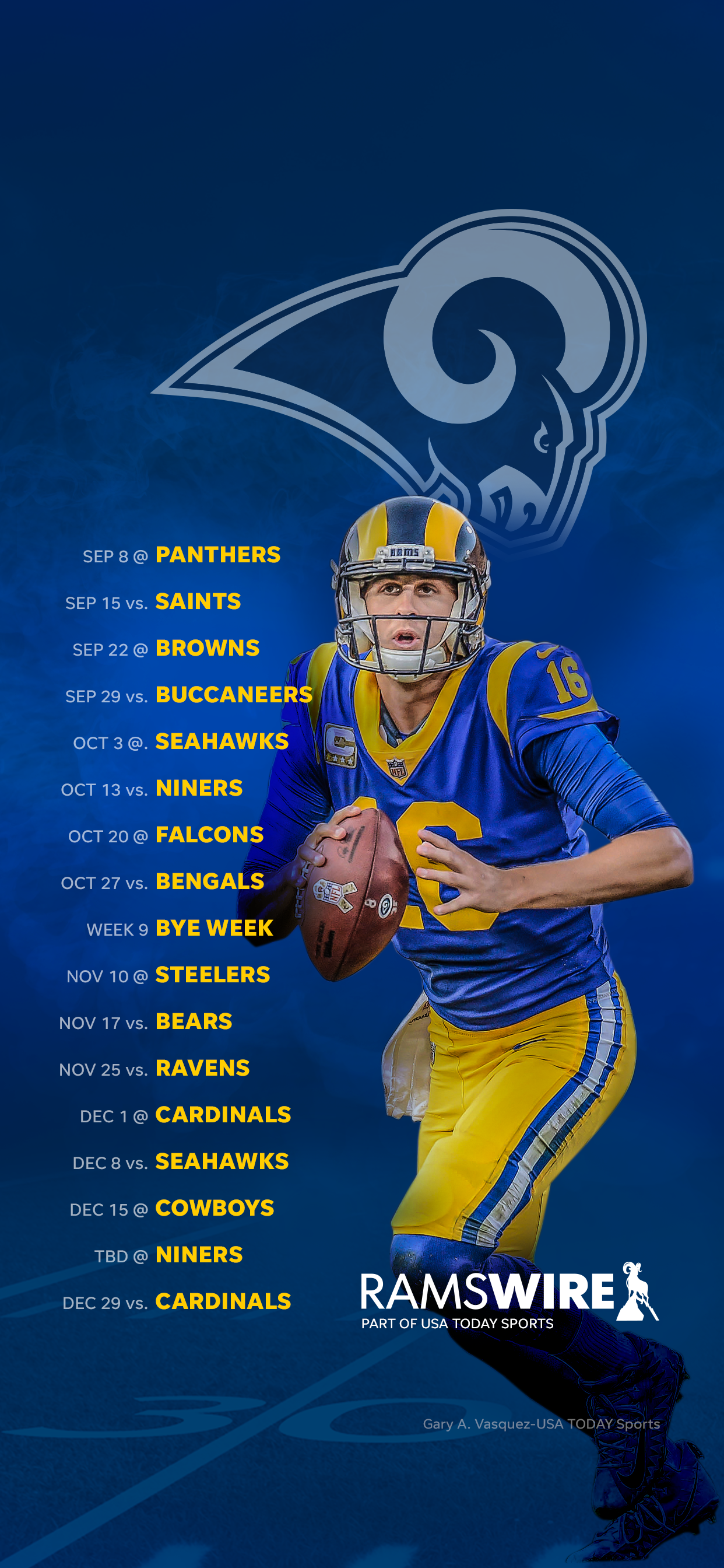 Los Angeles Rams Schedule Able Wallpaper