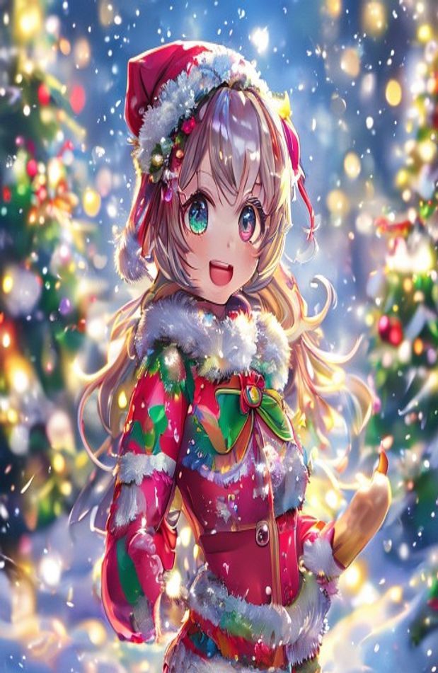 Gacha Christmas Girl Wallpaper