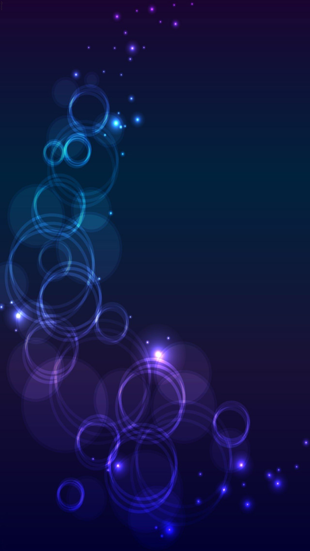 HD Abstract Bubbles iPhone Wallpaper