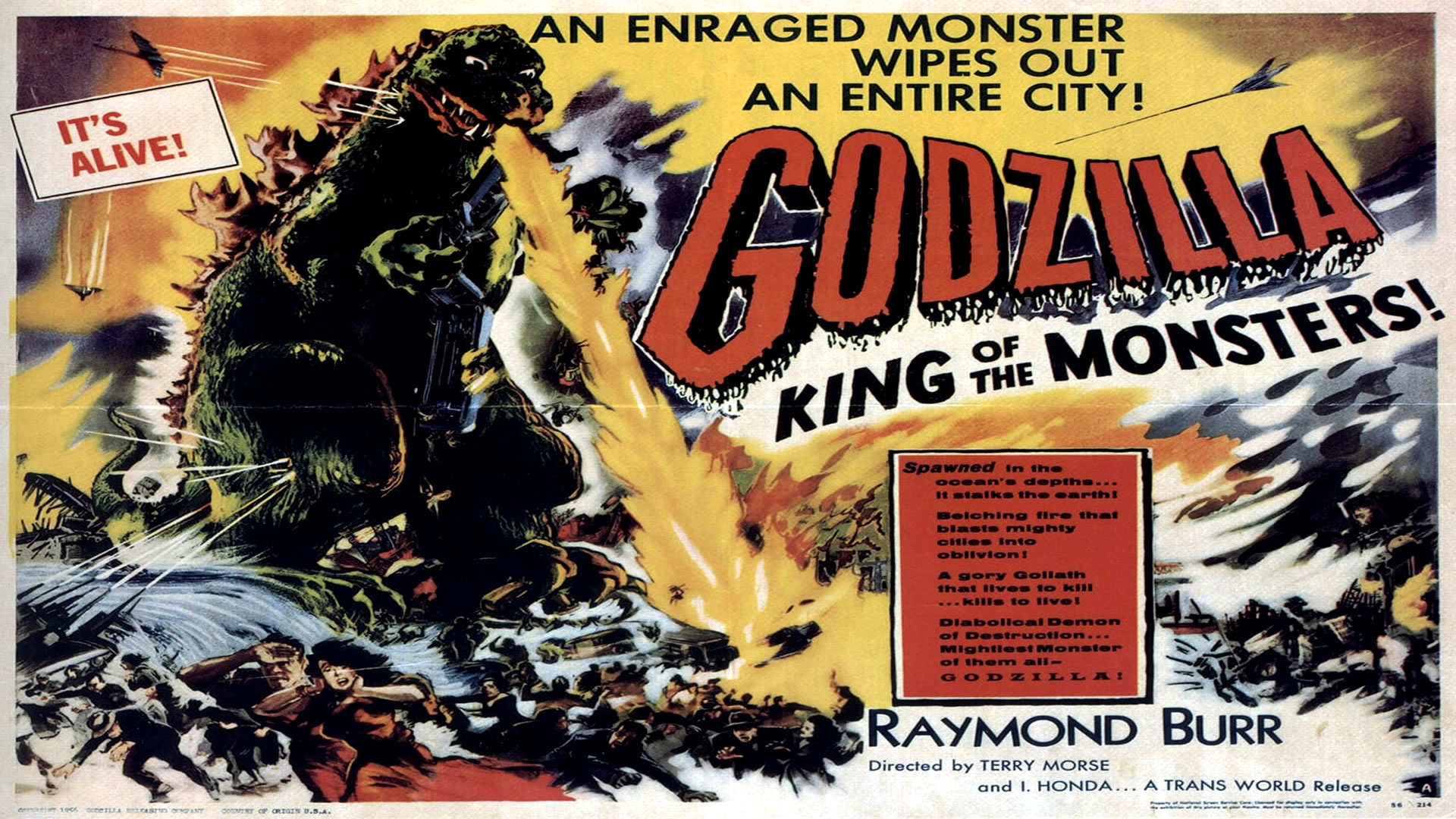Godzilla Landscape Monster B Movie Posters Wallpaper Image