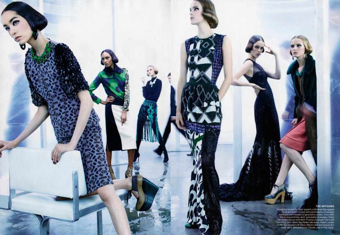 Heidi Klum Wallpaper September Us Vogue Caroline Trentini