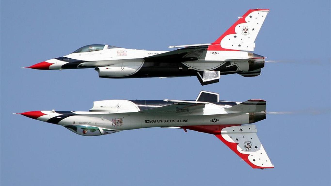 16 fighting falcon thunderbirds squadron aircraft wallpaper HQ