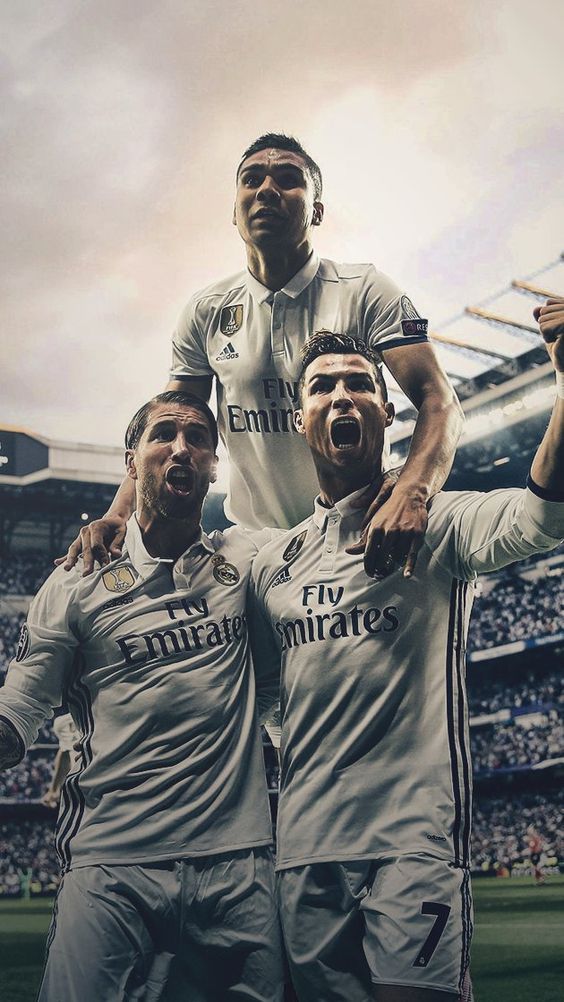 Ramos Casemiro And Ronaldo Real Madrid Cr7