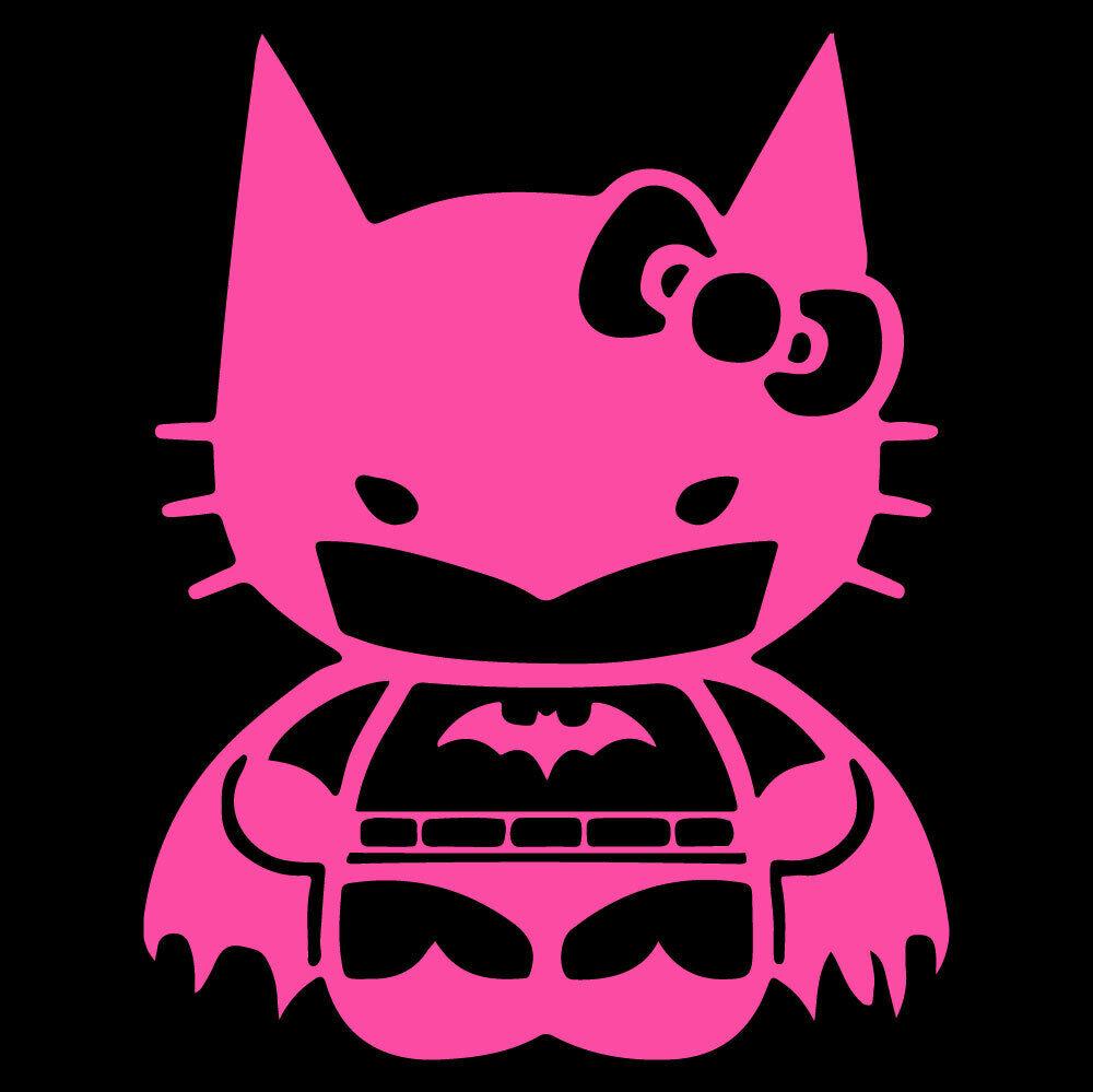 Hello Kitty Batman Vinyl Decal Sticker Laptop Dc Ics Bat Cat