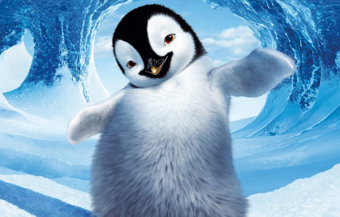 Wallpaper Winter Snow Ice Penguin Character Happy Feet