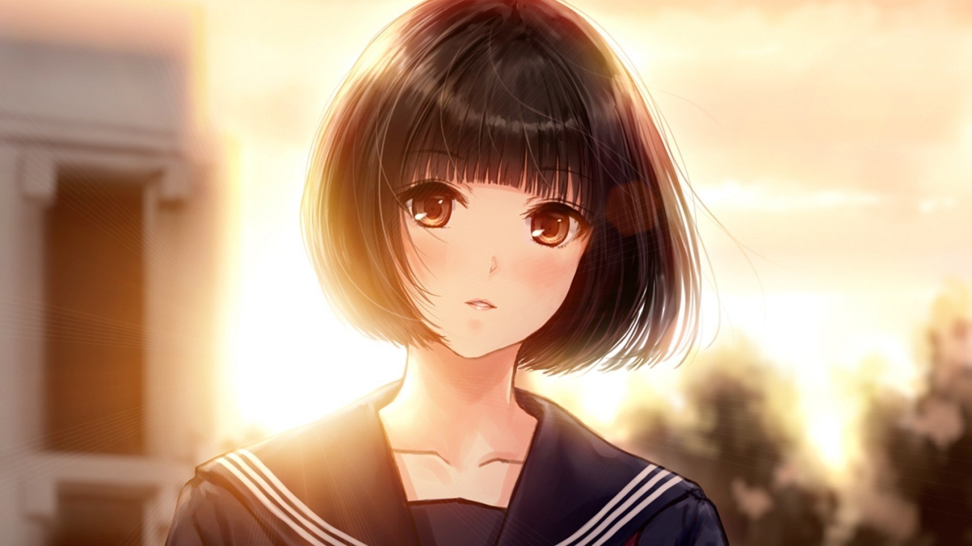 34 Anime Girl Short Hair Wallpapers