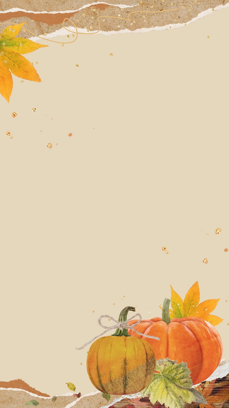 Aesthetic Autumn Pumpkin iPhone Wallpaper