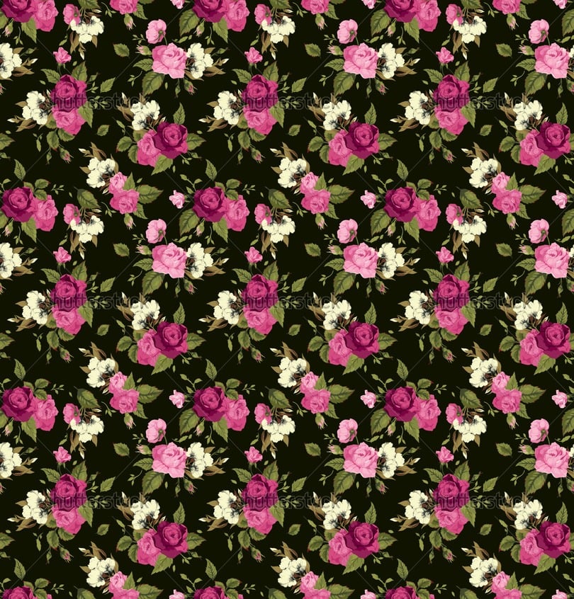 [47+] Pink and Black Flower Wallpaper on WallpaperSafari