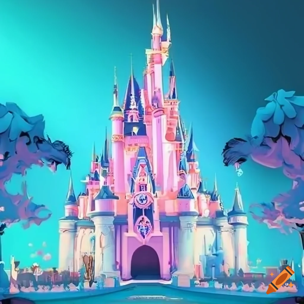 Pastel Disney Parks Design On A Wallpaper