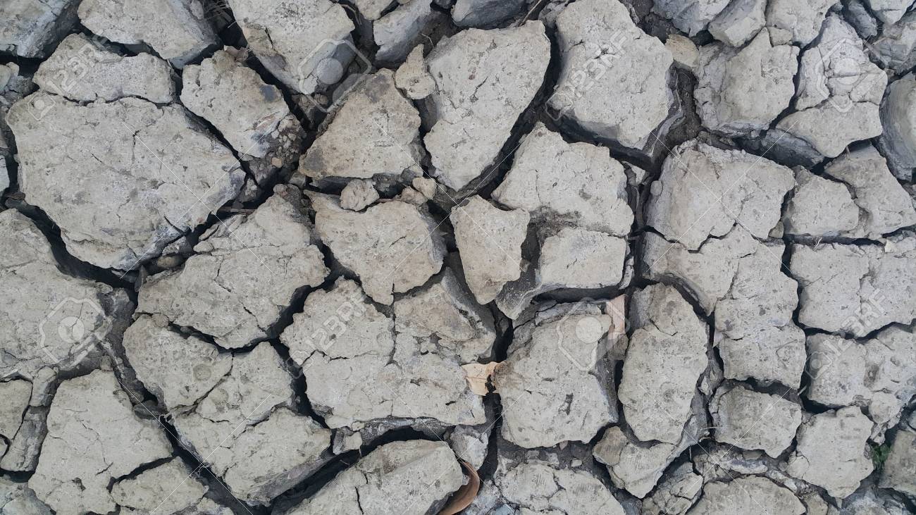 The Cracked Surface Of Ground Texture Earth Dry