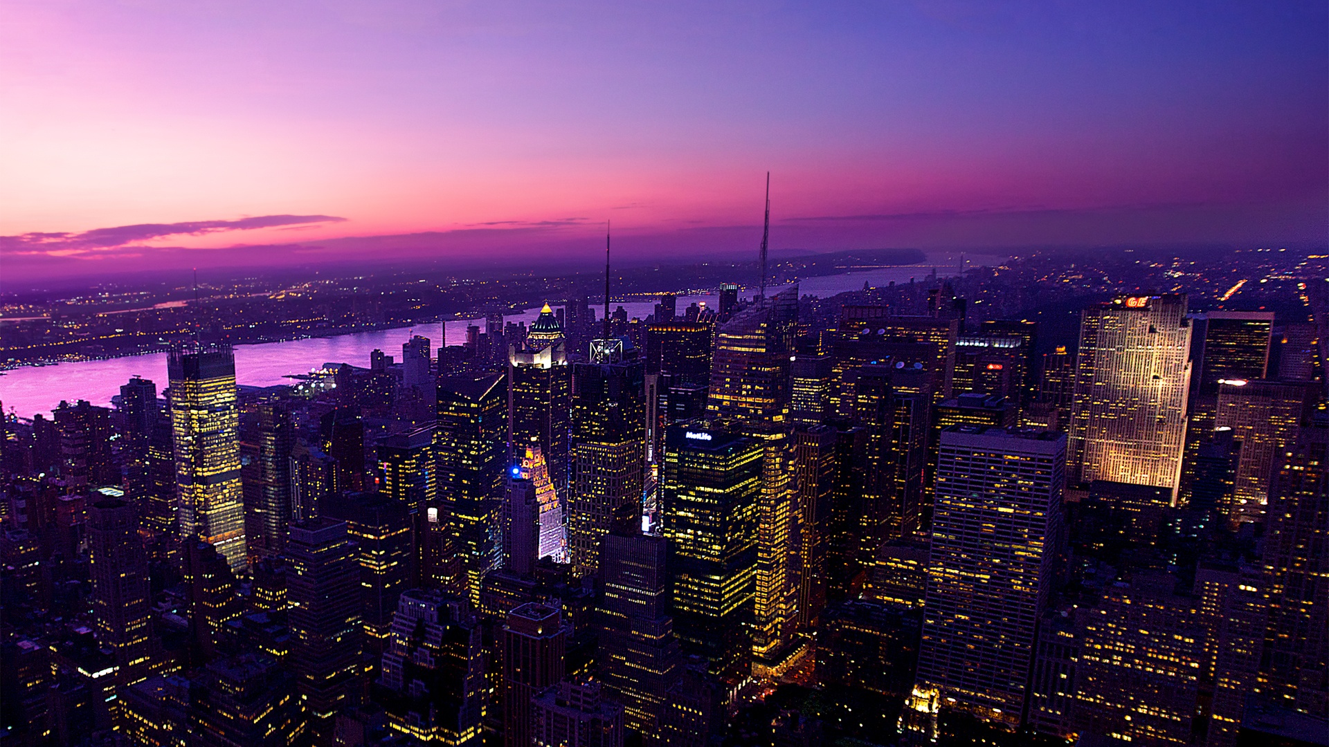 Twilight In New York City Wallpaper HD