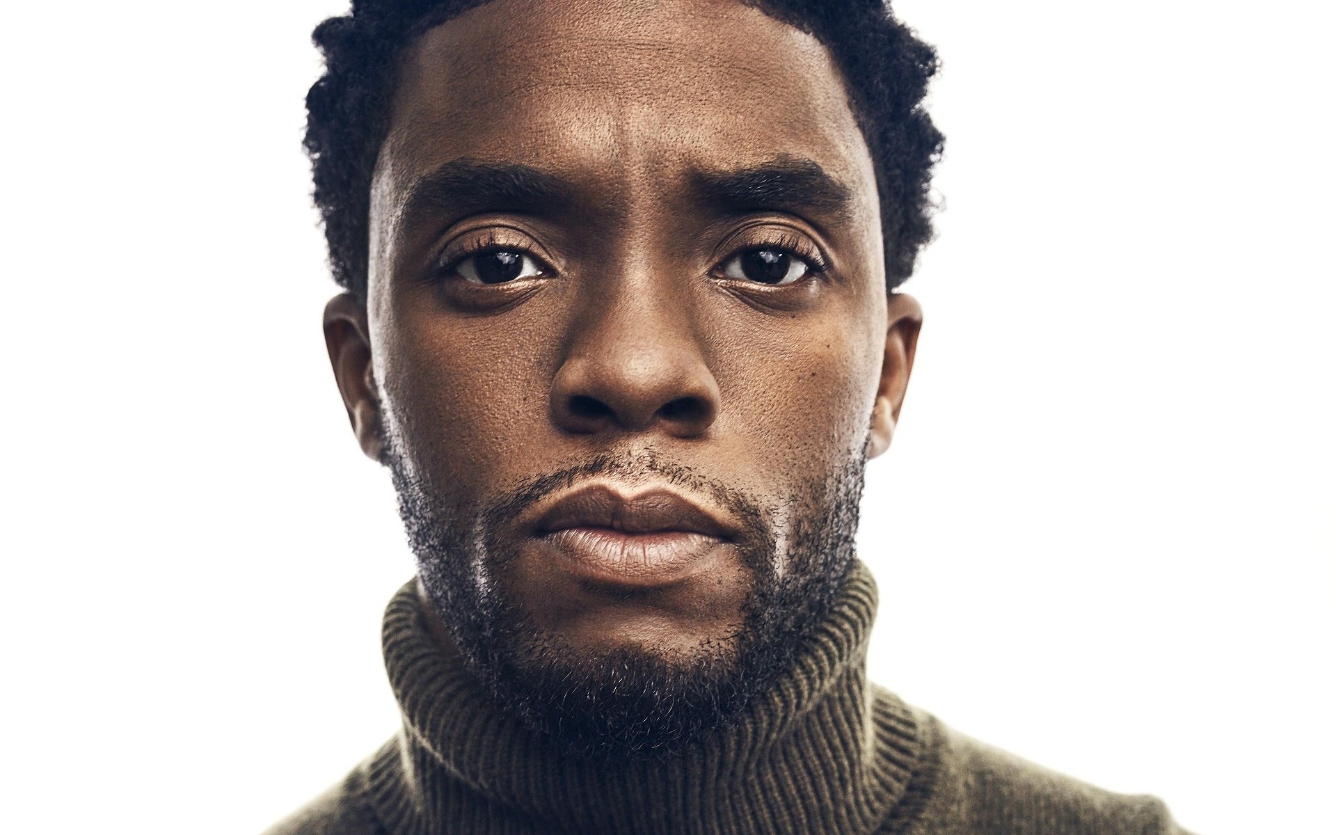Brown Eyes Face American Actor Celebrity Chadwick Boseman HD Wallpaper