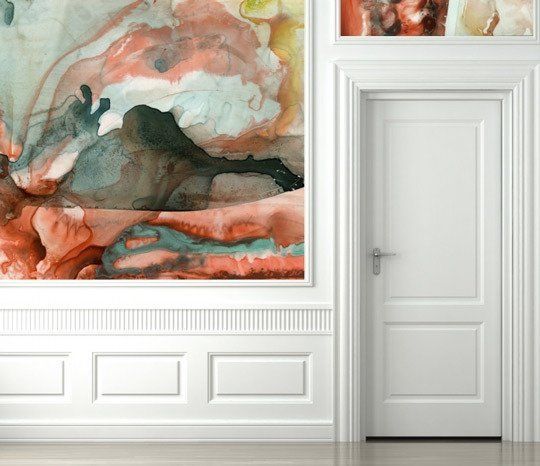 Watercolor Wallpaper By Black Crow Studios Apartment Therapy