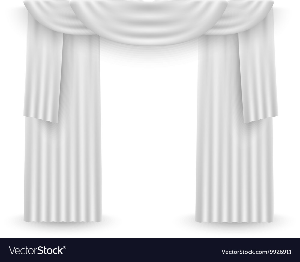 Free download White curtains on a white background Royalty Vector