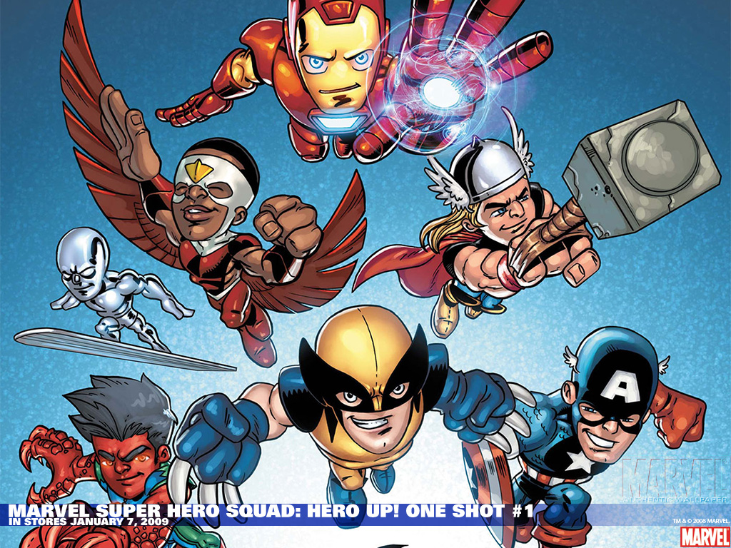 Wallpaper Marvel Super Hero Squad Up