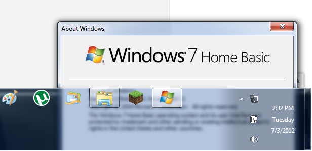 Windows Starter Home Basic Aero Patch