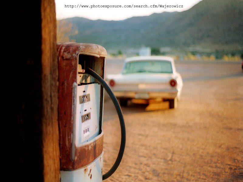 Desktop Wallpaper Route Old Gasoline Pump Us Highway