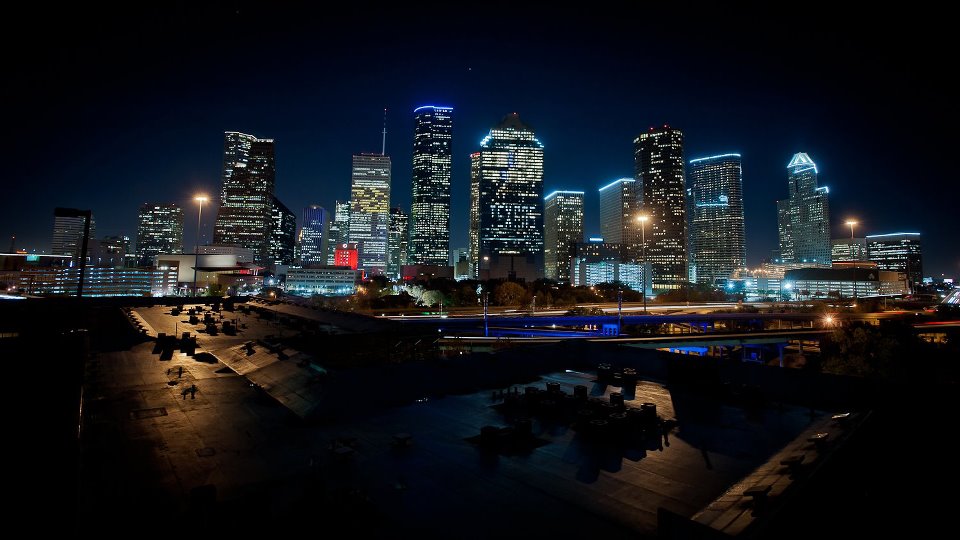 Standard Houston Texas At Night Downtown Photo