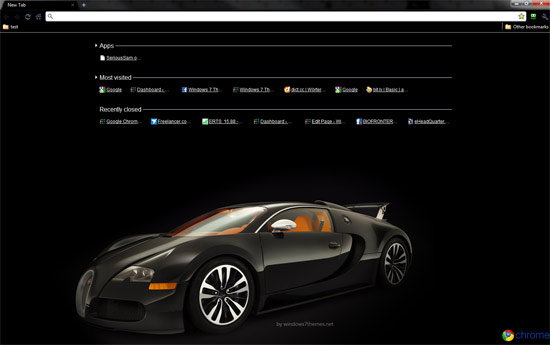 Google Chrome Car Themes Bugatti Theme