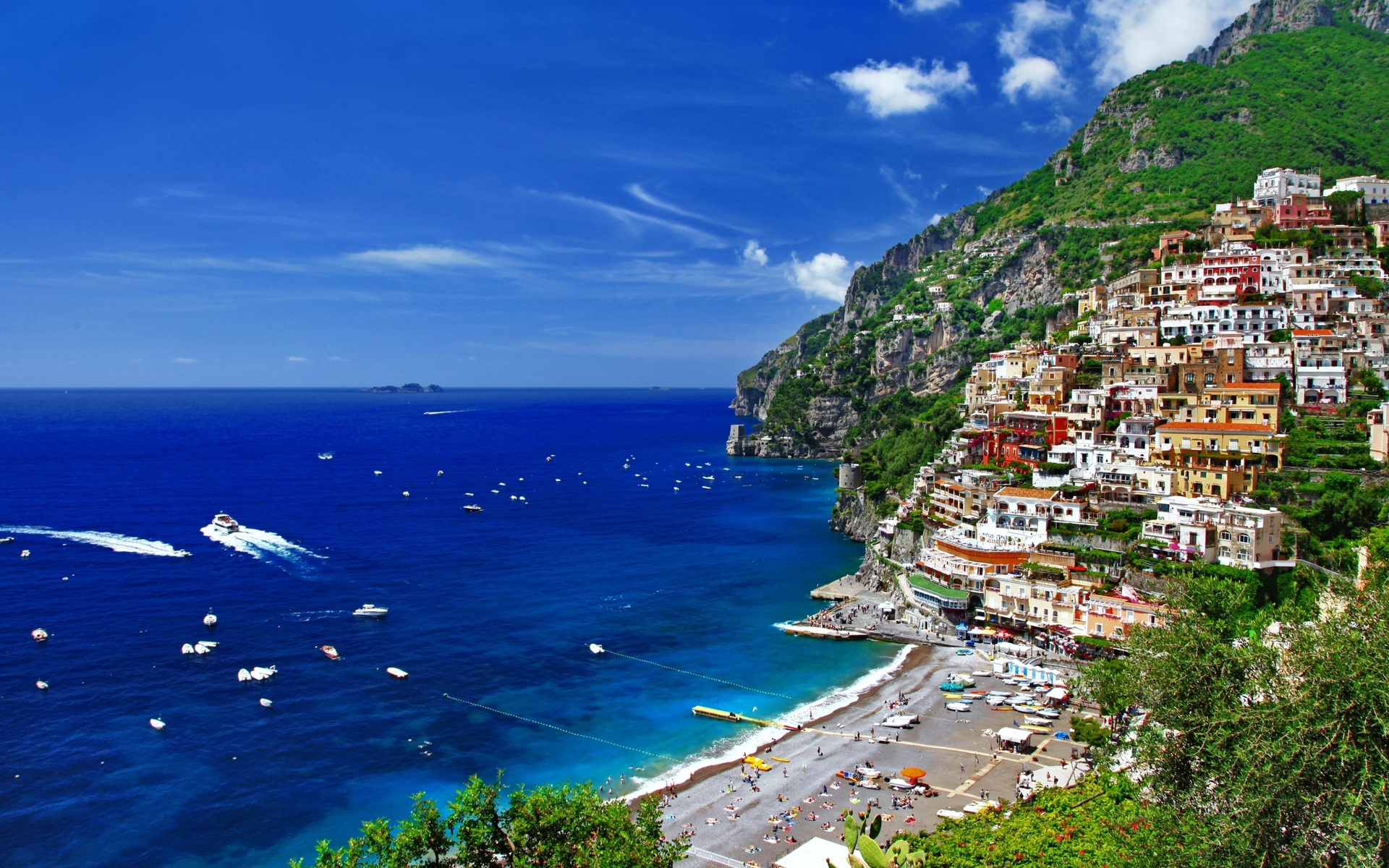 Beautiful Positano Amalfi Coast Bella Italia Series By Copyright