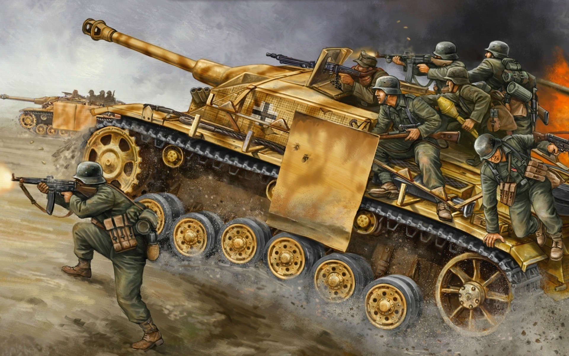 StuG G Platoon Tank GBX25   Flames of War wallpaper 5682