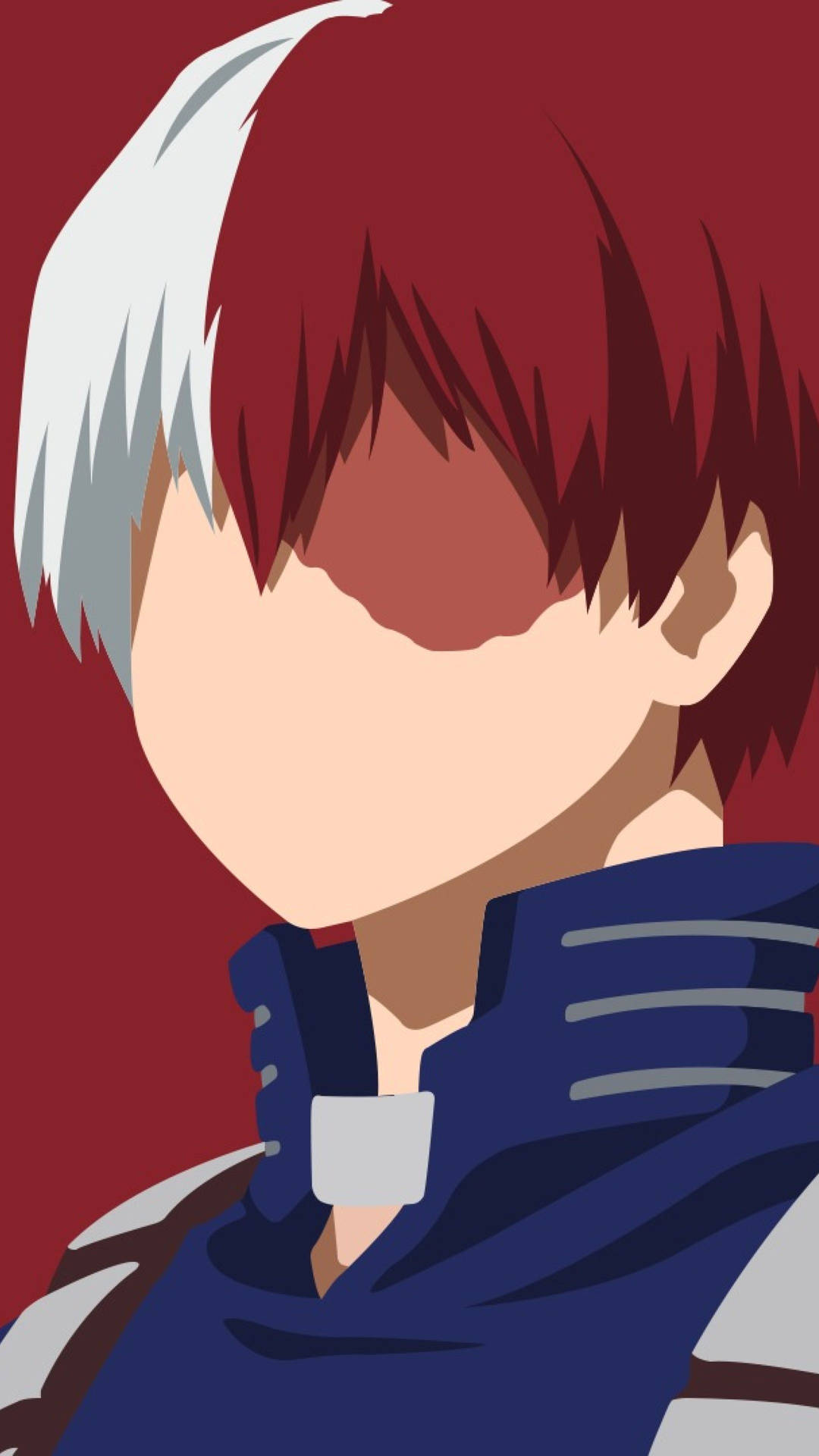 My Hero Academia Todoroki Minimalist Close Wallpaper