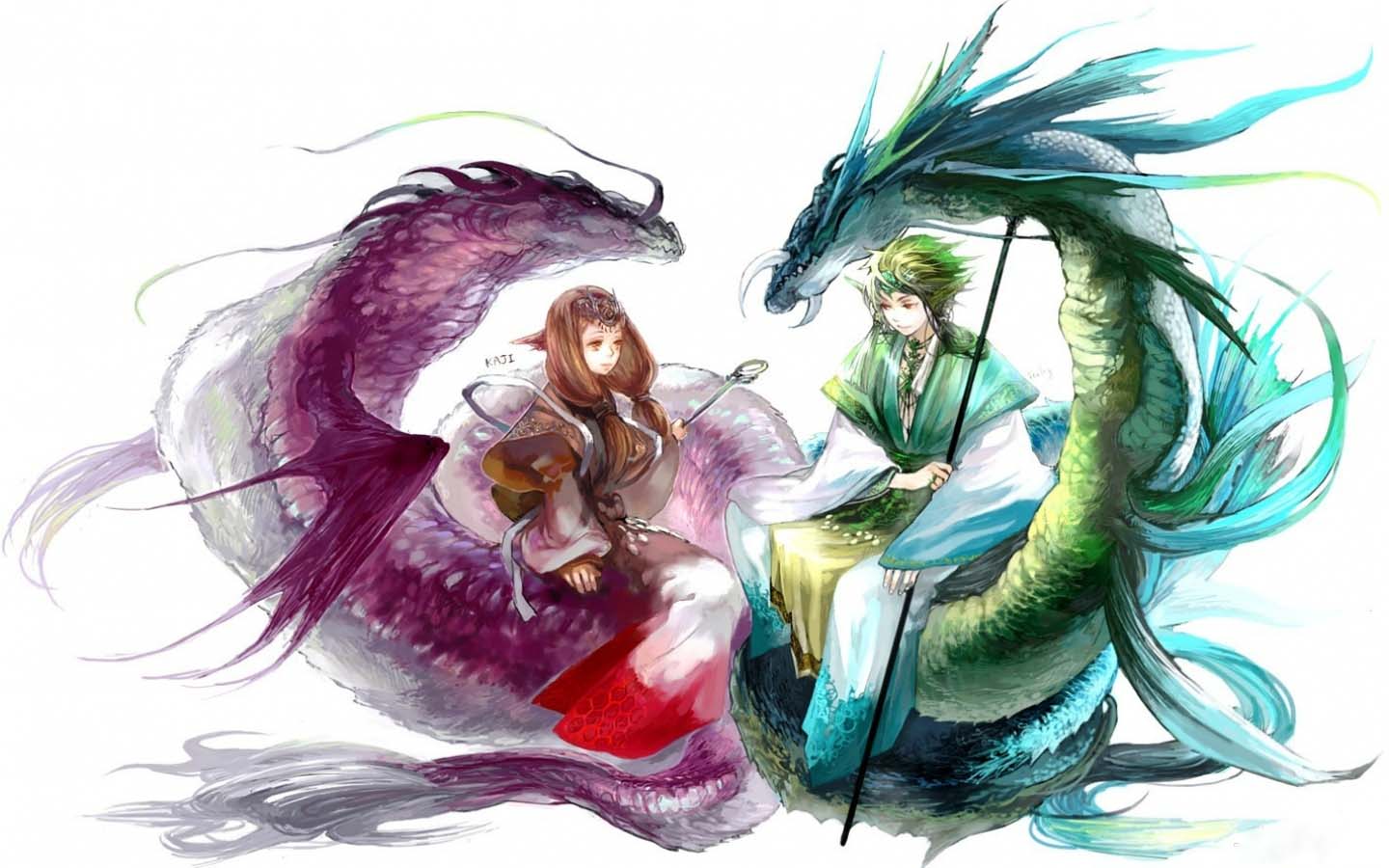 Dragon Girl Wallpaper