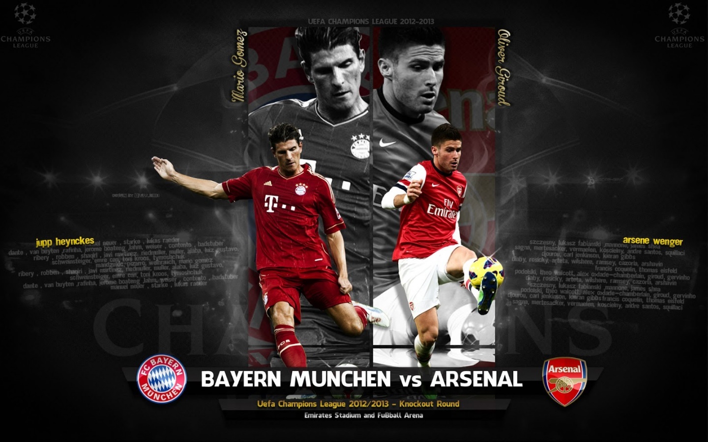 Bayern Munchen Vs Arsenal Logo Image Fonds D Crans