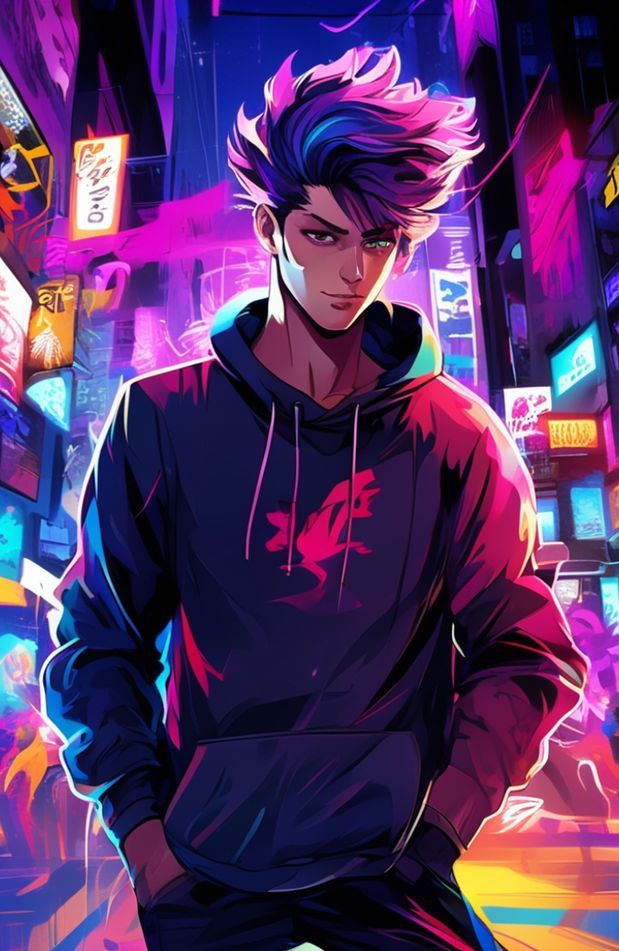 Anime Guy With Hoodie Wallpaper