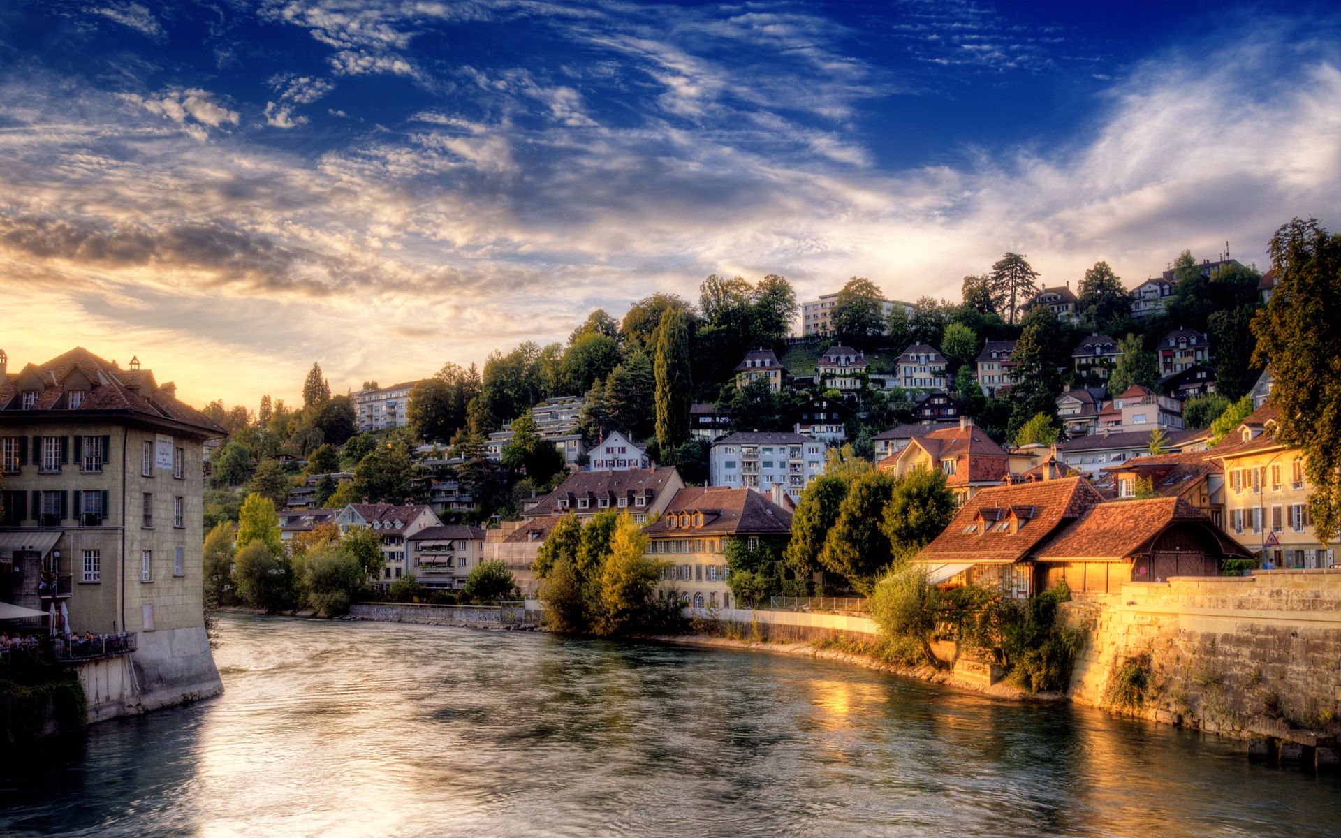HD Wallpaper Beautiful River Switzerland