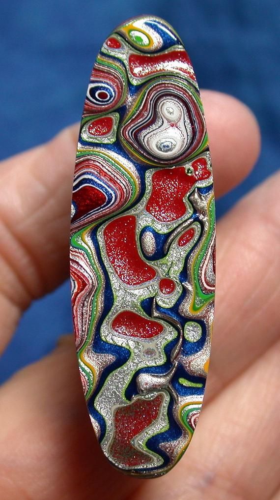 Large Fordite Cabochon Suzybones Detroit Jewelry Color To