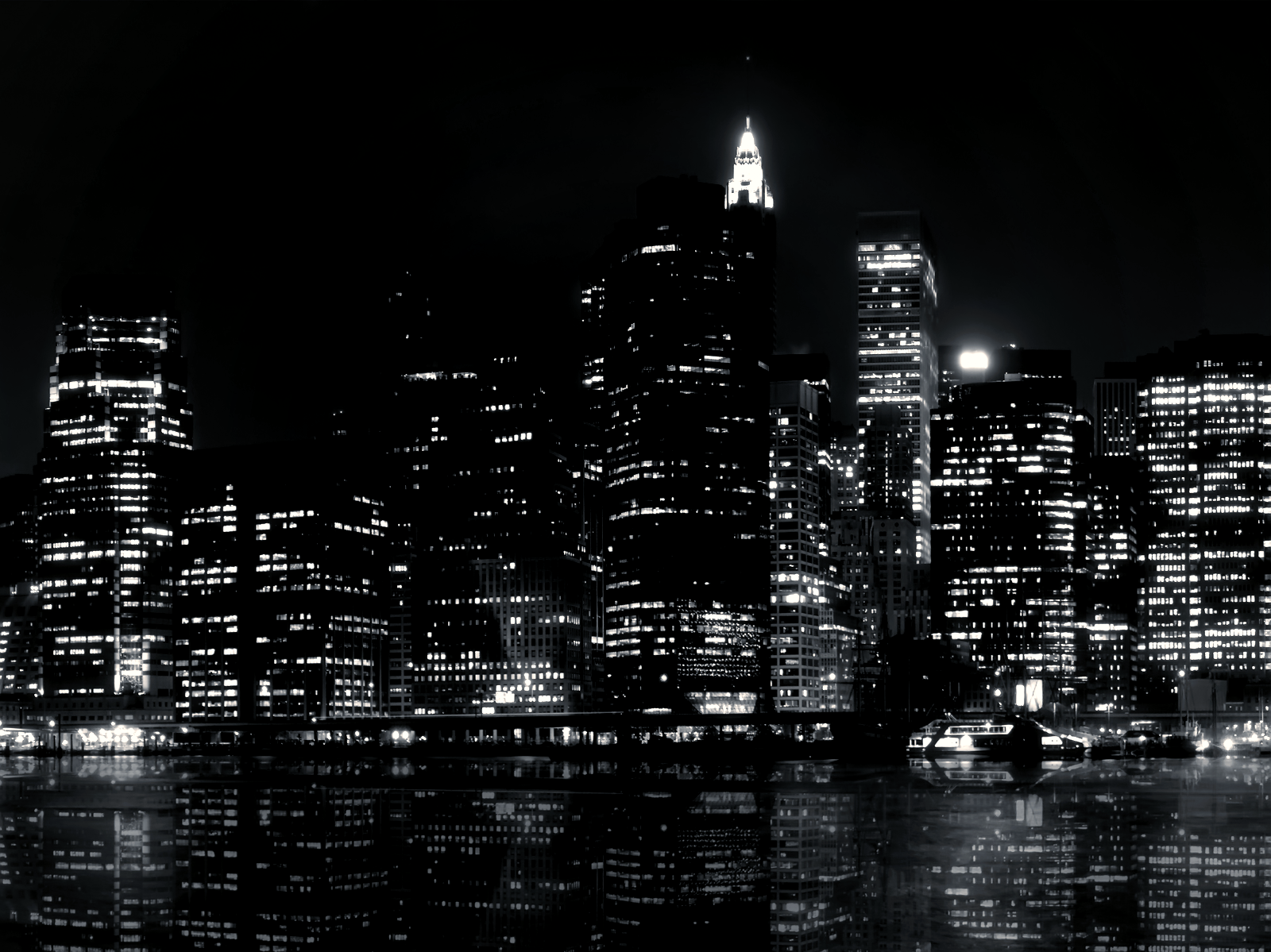 Black And White City Wallpaper