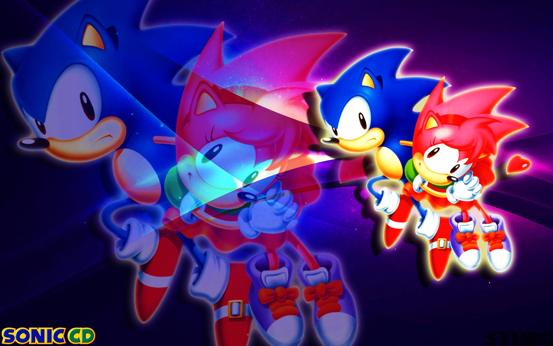 Sonic And Amy Wallpaper By Sonicthehedgehogbg Customization