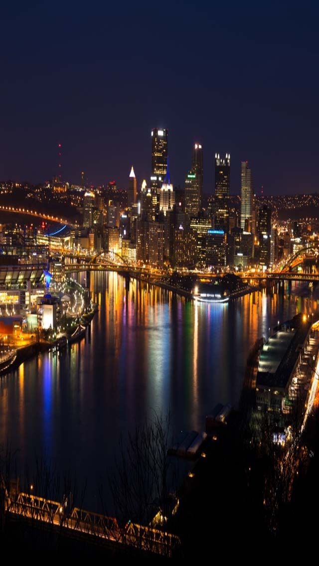 Pittsburgh Skyline Smartphone Wallpaper