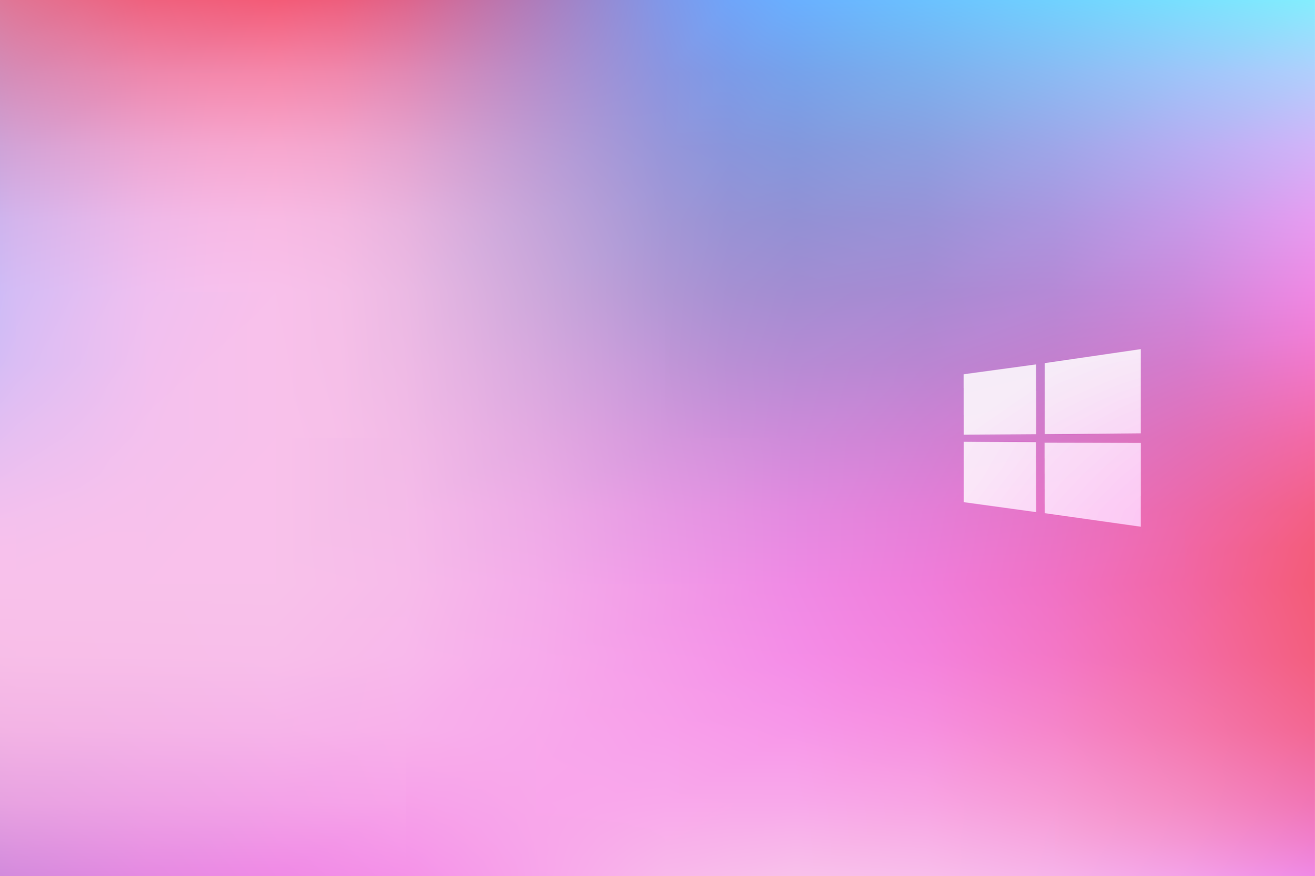 Abstract 4K Windows Wallpaper with a soft pink and blue gradient