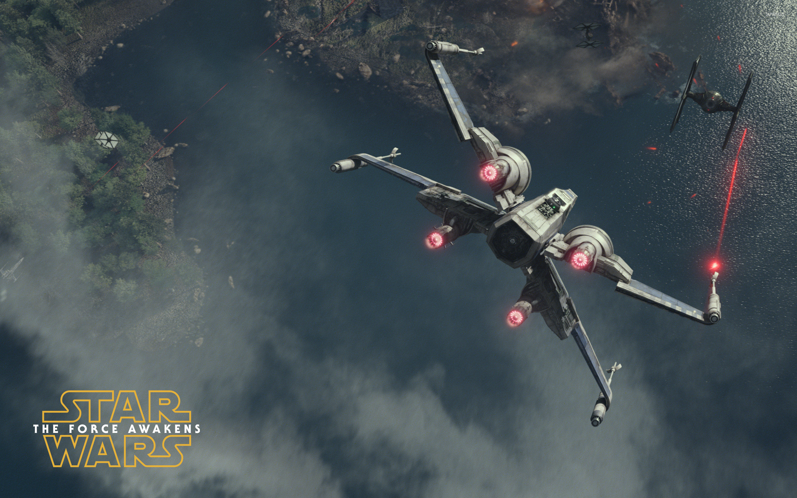 T X Wing Starfighter Star Wars The Force Awakens Wallpaper