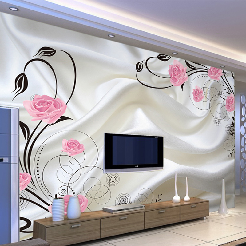 3d Wallpaper Bedroom Tv Background Wall Non Woven