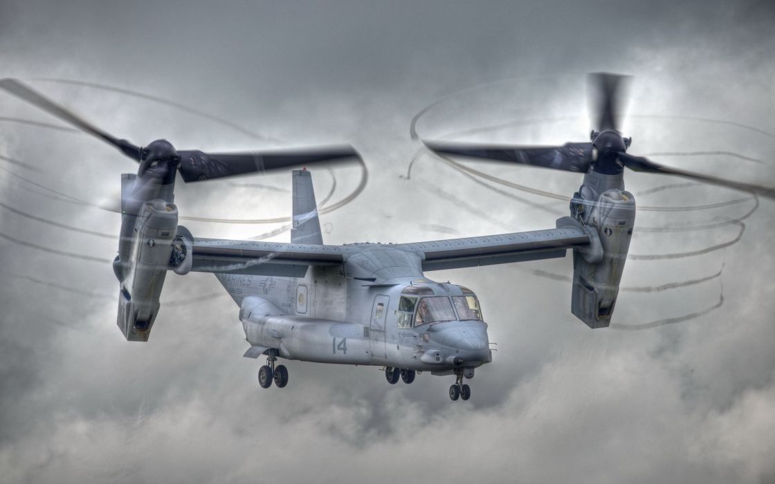 V22 Osprey Military Airplane Wallpaper