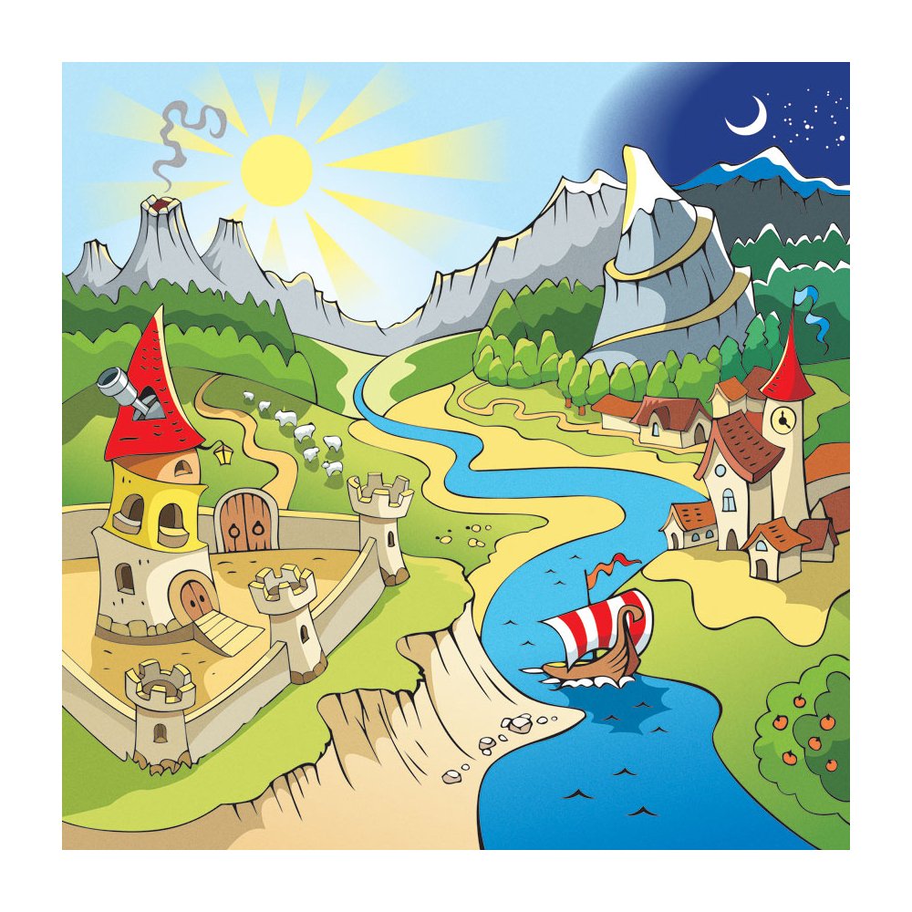  MD3089 Dreamland Cartoon Kid Removable Wallpaper Mural Lowes Canada