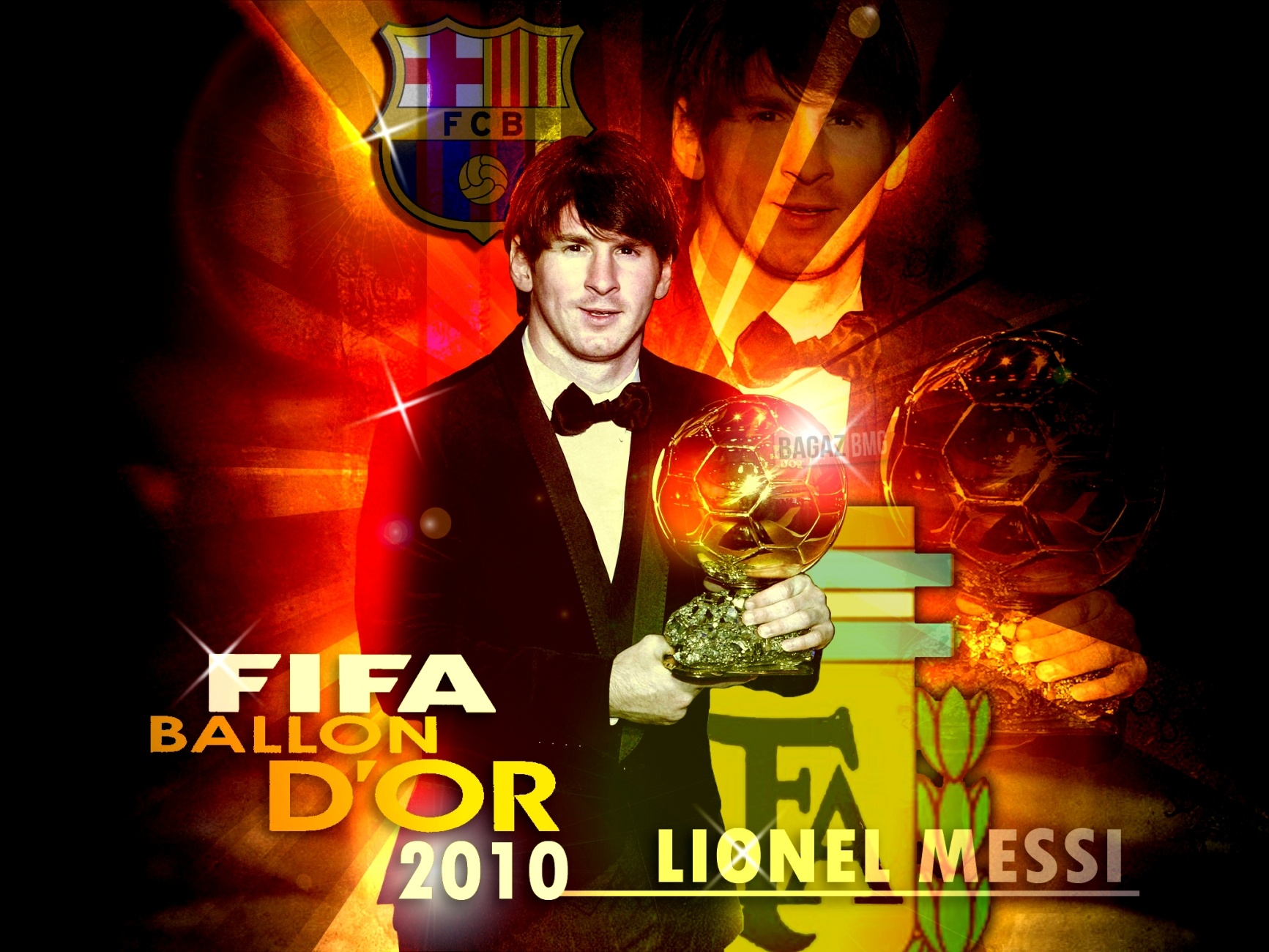Lionel Messi Fifa Ballon D Or Barcelona Fc Wallpaper