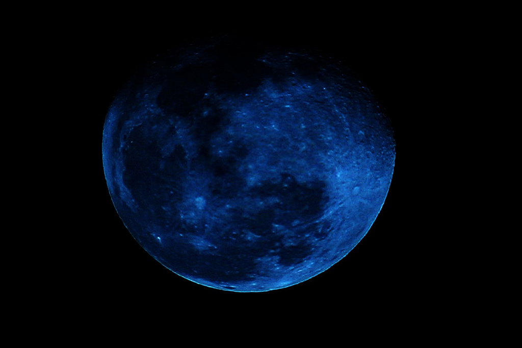 Black And Blue Wallpaper Moon By Satxvike