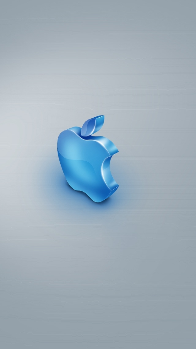 Blue Apple iPhone 5s Wallpaper iPad