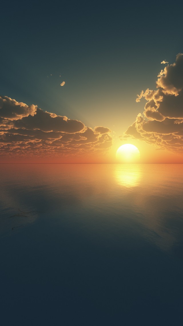 Wallpaper Sky 4k HD Clouds Sunset Sunrise Water
