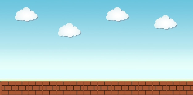 Classic Mario Background Wallpaper