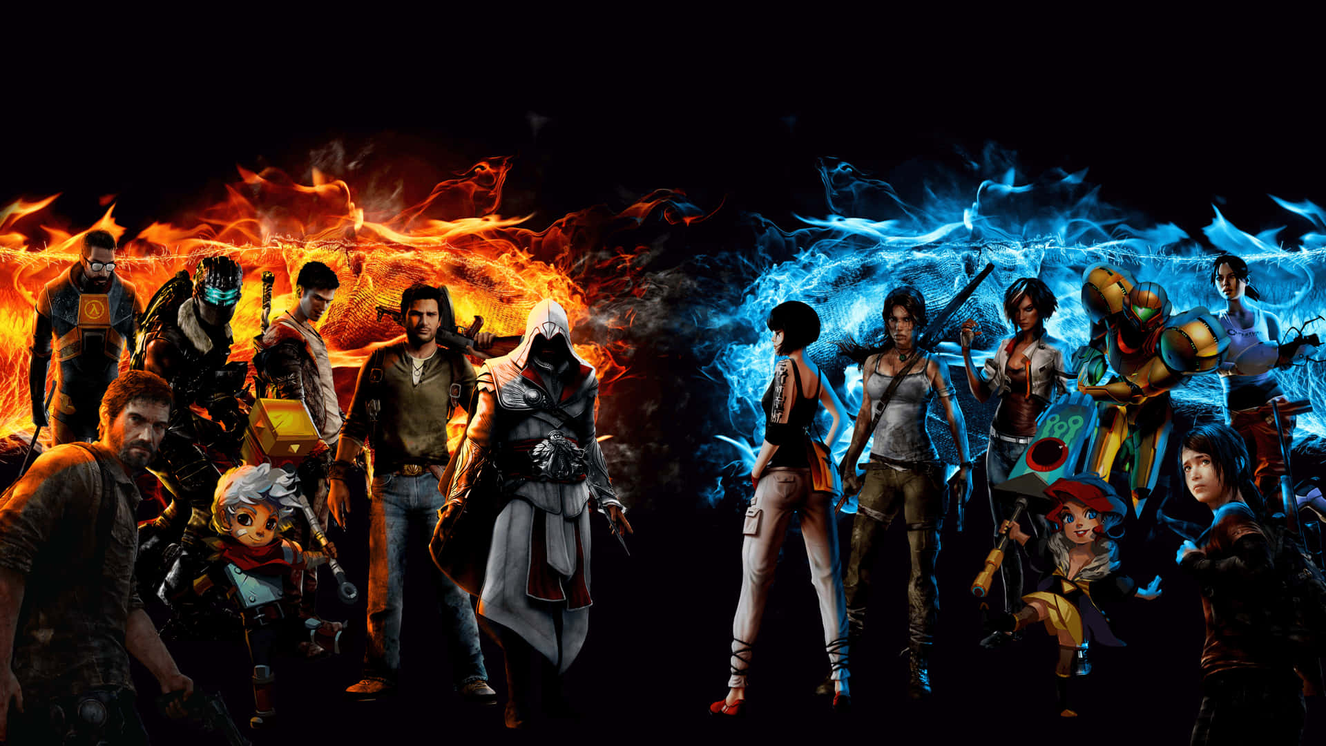 Epic Assembly Of Renowned Video Game Characters In 4k Ultra HD Gaming Experience Wallpaper