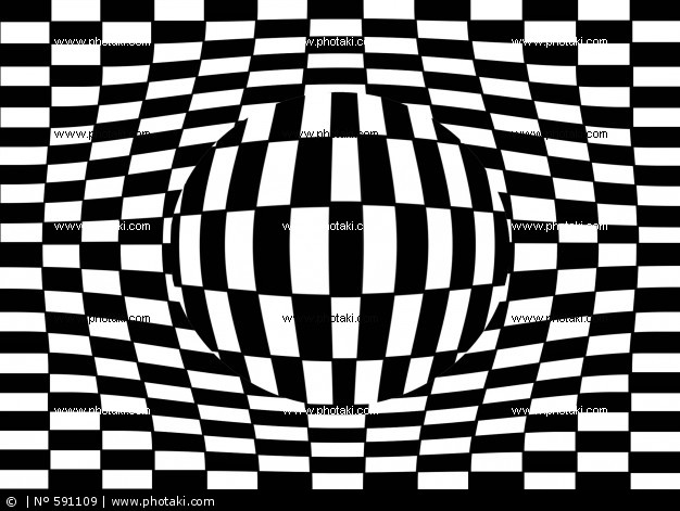 Optical Illusion Ouchi Of D Three Dimensional